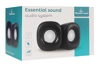 HXEIA POWERTECH ηχεία Essential sound PT-844, 2x 3W, 3.5mm, μαύρα