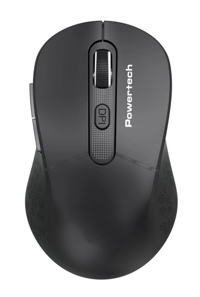 ΠΟΝΤΙΚΙ ΑΣΥΡΜΑΤΟ POWERTECH PT-1466, USB δέκτης, έως 1600DPI, μαύρο