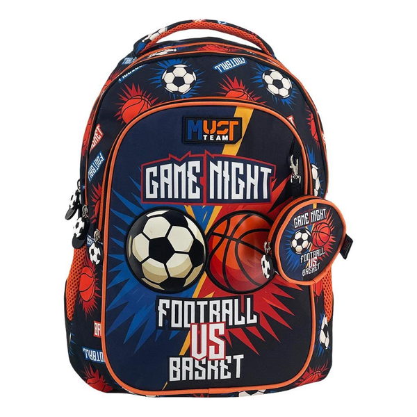 ΤΣΑΝΤΑ ΠΛΑΤΗΣ ΔΗΜΟΤΙΚΟΥ MUST TEAM FOOTBALL VS BASKETBALL 3 ΘΗΚΕΣ 32x18x43 εκ. 000587635