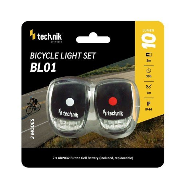 ΦΩΣ ΠΟΔΗΛΑΤΟΥ TECHNIK ΔΙΠΛΟ ΛΕΥΚΟ-ΚΟΚΚΙΝΟ SILICONE 10LUMENS IP44 30Hours