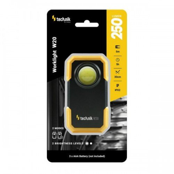 ΦΑΚΟΣ TECHNIK W20 3ΧAA, IP20, 250 LUMENS, 10 HOURS,1 COBE LED,5M