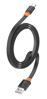 ΚΑΛΩΔΙΟ USB 2.0 MALE TO TYPE-C CELEBRAT CB-33C, flat, 3A, 1m, μαύρο