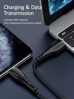 ΚΑΛΩΔΙΟ USAMS καλώδιο Lightning σε USB US-SJ371, 2A, 1m, μαύρο