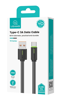 ΚΑΛΩΔΙΟ USAMS καλώδιο USB-C σε USB US-SJ732, 3A, 480Mbps, 1m, μαύρο