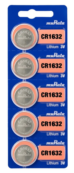 ΜΠΑΤΑΡΙΕΣ MURATA λιθίου CR1632, 3V, 5τμχ