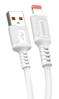 ΚΑΛΩΔΙΟ KAKUSIGA Lightning σε USB KSC-984, σιλικόνης, 3Α, 480Mbps, 1m, λευκό