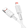 ΚΑΛΩΔΙΟ KAKUSIGA Lightning σε USB KSC-984, σιλικόνης, 3Α, 480Mbps, 1m, λευκό