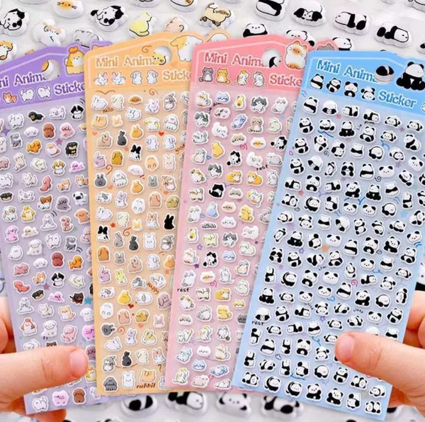ΑΥΤΟΚΟΛΛΗΤΑ ΜΙΝΙ ΣΤΙΚΕΡ ΖΩΑΚΙΑ PUFFY PP sticker 20Χ9.5ΕΚ. 13-1542