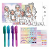 ΣΕΤ ΖΩΓΡΑΦΙΚΗΣ ΜΟΔΑΣ GLAMMY GLOSS ΜΕ ΚΟΛΙΕ ΚΑΙ ΑΥΤΟΚΟΛΛΗΤΑ 30 ΣΕΛΙΔΩΝ 27X26ΕΚ 000630025